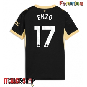 Manchester City Enzo Fernandez #17 Seconda Maglia Femmina 2026-27 Manica Corta